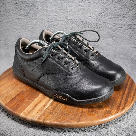 KURU Chicane Mens Black Size 12 Leather Comfort Trail Hiking Walking Shoes - Picture 1 of 9